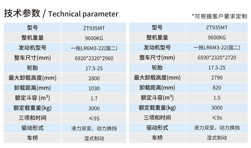 ZT-935MT礦石輪式裝載機